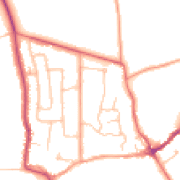 Daytime road noise heatmap for CV8 1AF