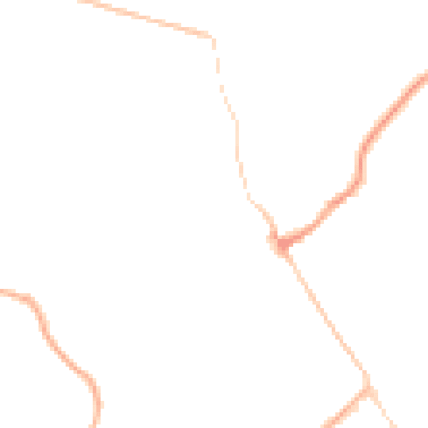 Night-time road noise heatmap for CV8 1AL