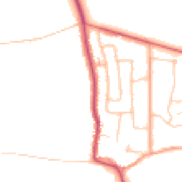 Daytime road noise heatmap for CV8 1AY