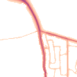 Daytime road noise heatmap for CV8 1BA