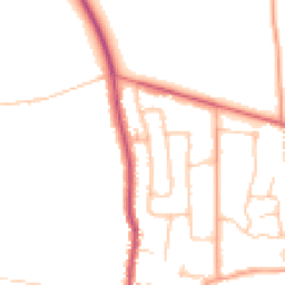 Daytime road noise heatmap for CV8 1BD