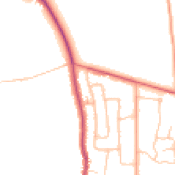 Daytime road noise heatmap for CV8 1BE