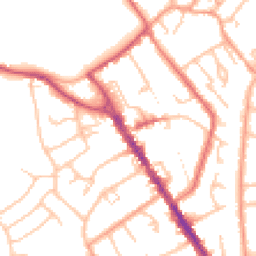 Daytime road noise heatmap for CV8 1BF