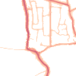 Daytime road noise heatmap for CV8 1BJ