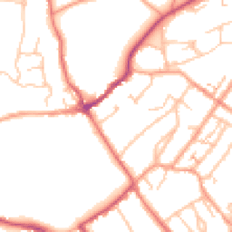 Daytime road noise heatmap for CV8 1BS