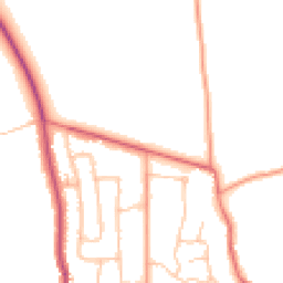 Daytime road noise heatmap for CV8 1BX