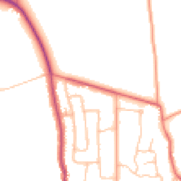 Daytime road noise heatmap for CV8 1BY