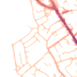 Daytime road noise heatmap for CV8 1DH
