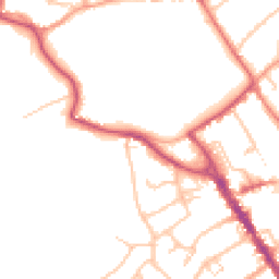 Daytime road noise heatmap for CV8 1ER