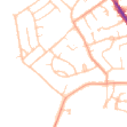 Daytime road noise heatmap for CV8 1GH