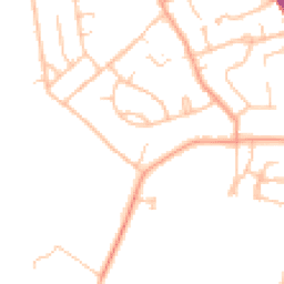 Daytime road noise heatmap for CV8 1GX