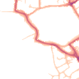 Daytime road noise heatmap for CV8 1NG