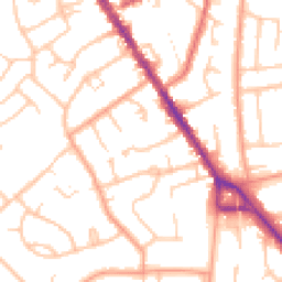 Daytime road noise heatmap for CV8 1RT
