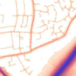 Daytime road noise heatmap for CV8 2BA