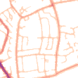 Daytime road noise heatmap for CV8 2BD