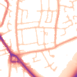 Daytime road noise heatmap for CV8 2DU