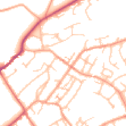 Daytime road noise heatmap for CV8 2GF
