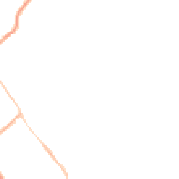 Night-time road noise heatmap for CV8 2HF