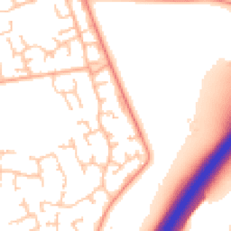 Daytime road noise heatmap for CV8 2NS