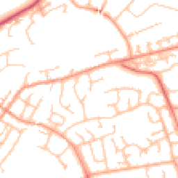 Daytime road noise heatmap for CV8 2SF