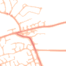 Daytime road noise heatmap for CV8 2XJ