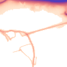 Daytime road noise heatmap for CV8 3AL