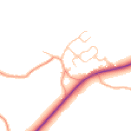 Daytime road noise heatmap for CV8 3BD
