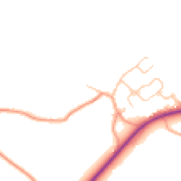 Daytime road noise heatmap for CV8 3BE
