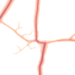 Daytime road noise heatmap for CV8 3BZ