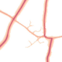 Daytime road noise heatmap for CV8 3DB