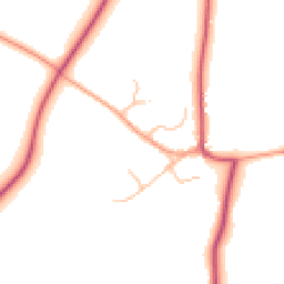 Daytime road noise heatmap for CV8 3DD