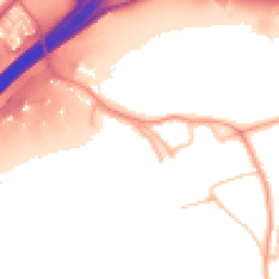 Daytime road noise heatmap for CV8 3DF