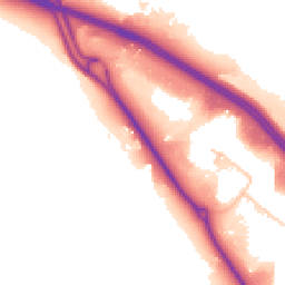 Daytime road noise heatmap for CV8 3EA
