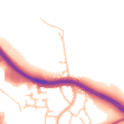 Daytime road noise heatmap for CV8 3EU