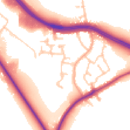 Daytime road noise heatmap for CV8 3FB