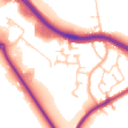 Daytime road noise heatmap for CV8 3FF