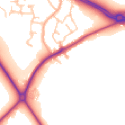 Daytime road noise heatmap for CV8 3FS
