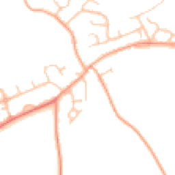 Daytime road noise heatmap for CV8 3HD