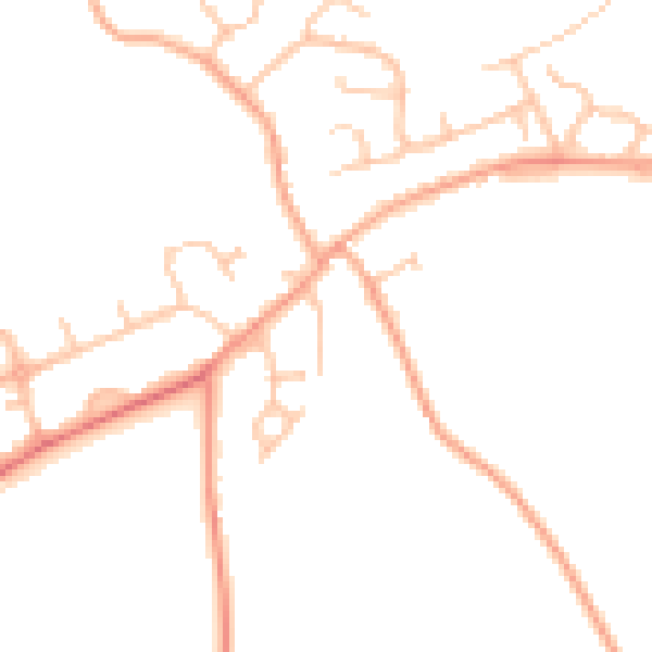 Daytime road noise heatmap for CV8 3HD