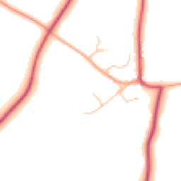 Daytime road noise heatmap for CV8 3JG