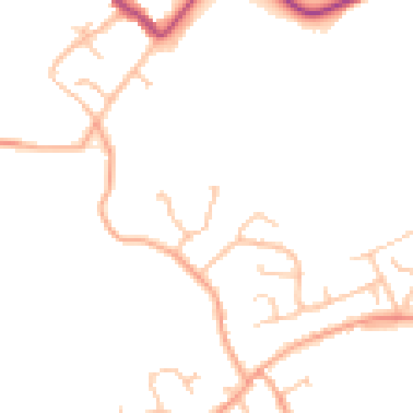Daytime road noise heatmap for CV8 3LJ