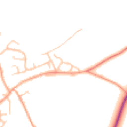 Daytime road noise heatmap for CV8 3LQ