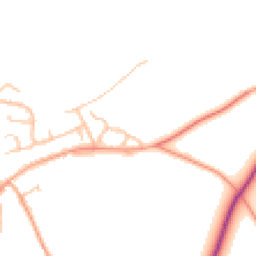 Daytime road noise heatmap for CV8 3LT