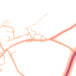 Daytime road noise heatmap for CV8 3LU