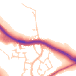 Daytime road noise heatmap for CV8 3NJ