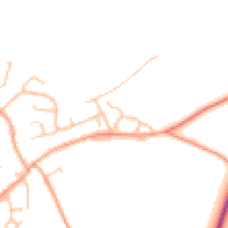 Daytime road noise heatmap for CV8 3NL