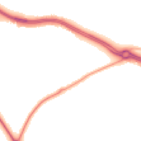 Night-time road noise heatmap for CV8 3QB