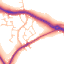 Daytime road noise heatmap for CV8 3QD