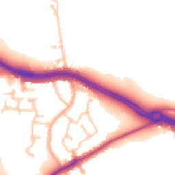 Daytime road noise heatmap for CV8 3QF