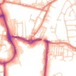 Daytime road noise heatmap for CW1 2AG